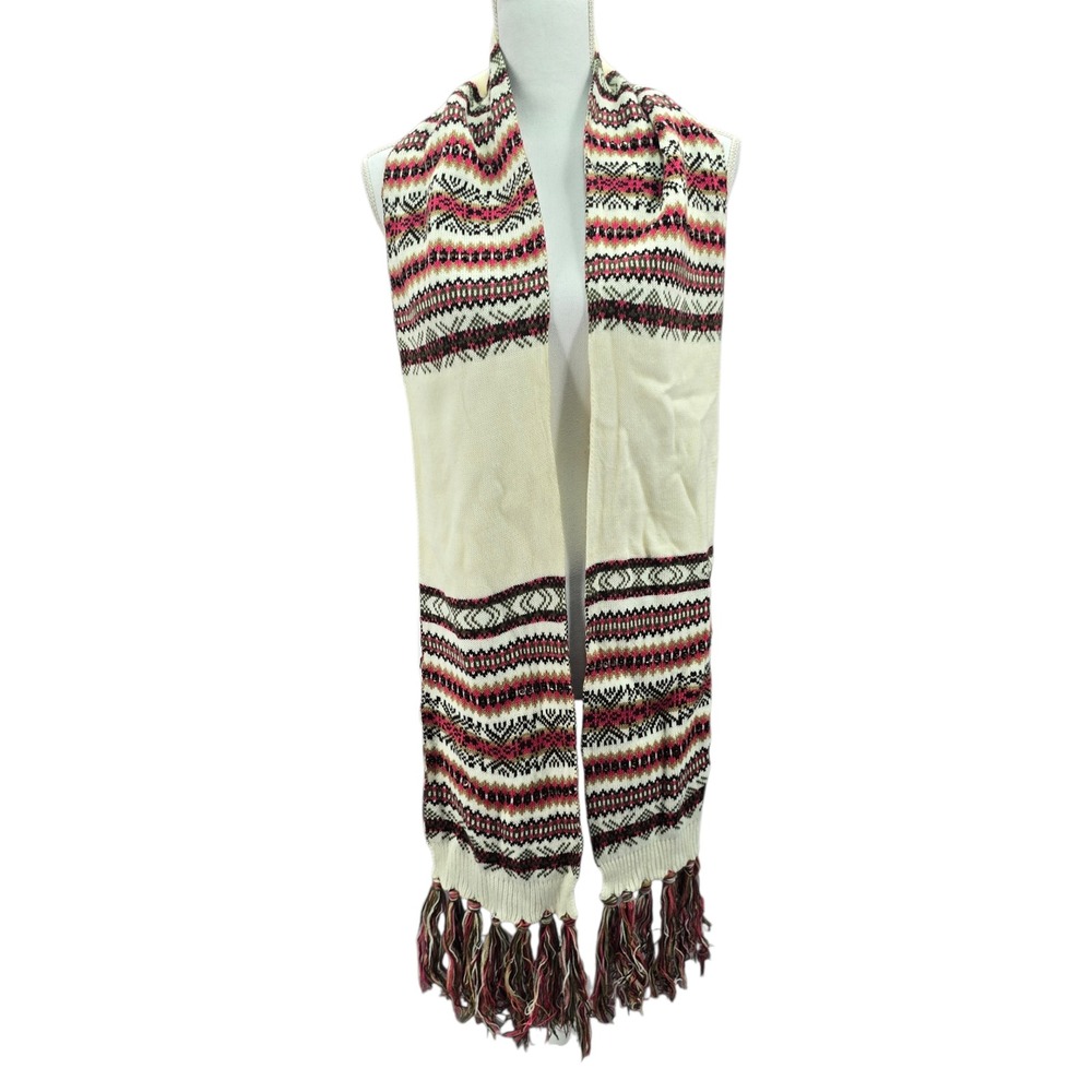 Y2K Vintage‎ Multicolor Sequin Knit Cottage Granny Swan Cozy Wrap Shawl Scarf OS - Picture 2 of 6